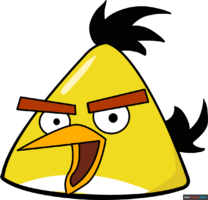 How to Draw the Yellow Angry Bird