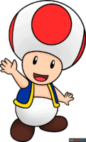 How to Draw Toad from Mario