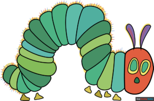 How to Draw The Very Hungry Caterpillar