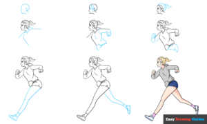 How to Draw a Running Anime Girl Featured Image