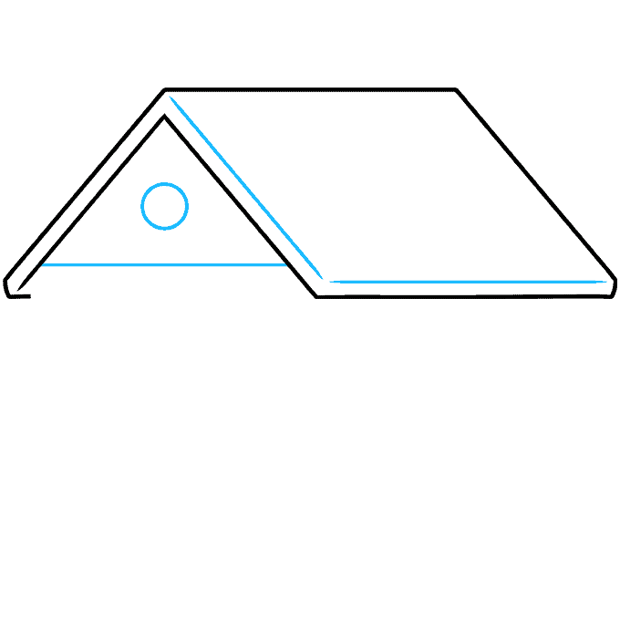 Simple House step-by-step drawing tutorial: step 03