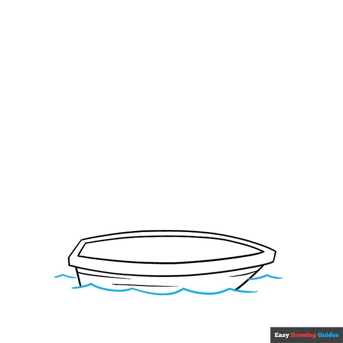 Boat step-by-step drawing tutorial: step 3