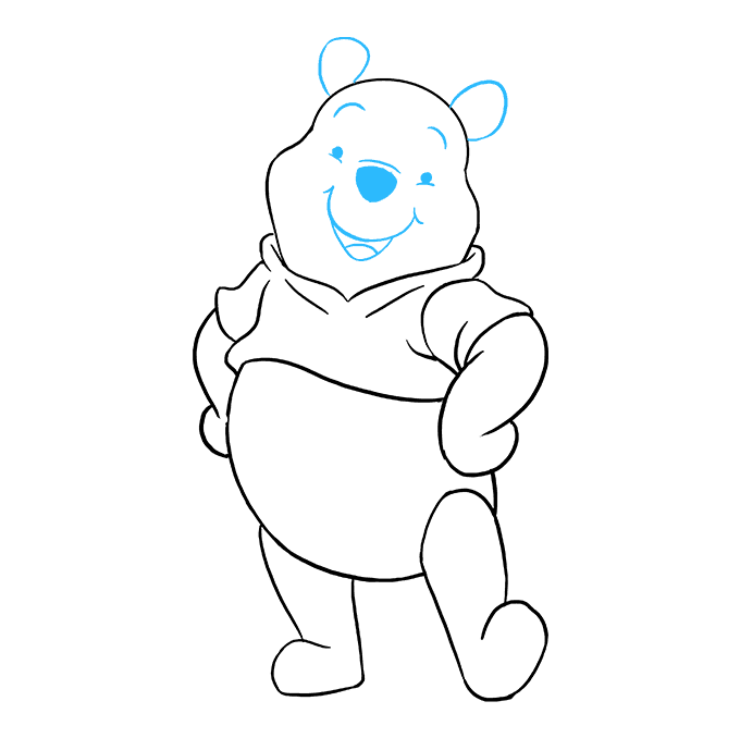 How to Draw Winnie the Pooh Step 09